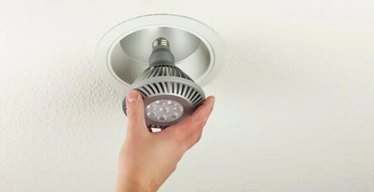 lighting installation service featuring recessed ceiling light installed by licensed professionals in Cincinnati, OH