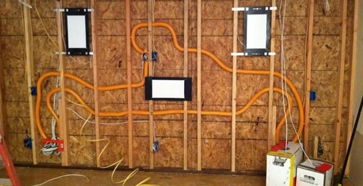 new construction wiring project displaying complete electrical system layout installed by professionals in Cincinnati, OH