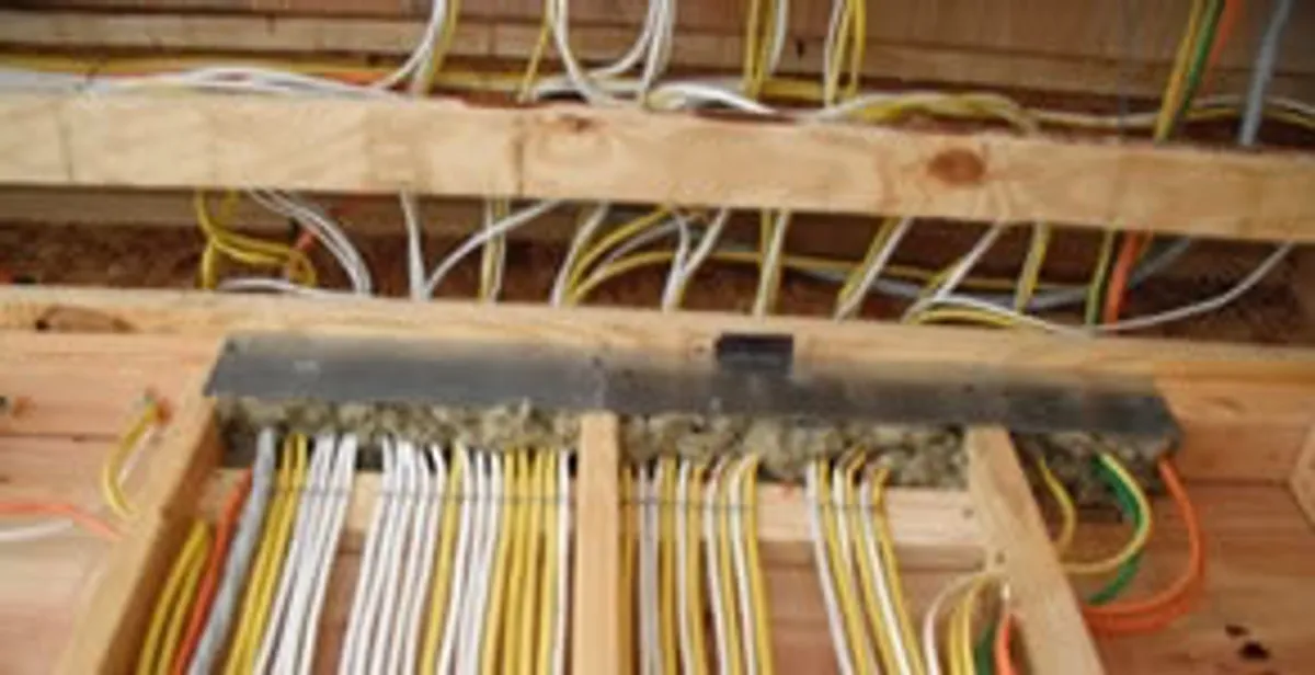 new construction wiring services with organized electrical rough-in performed by licensed electricians in Cincinnati, OH