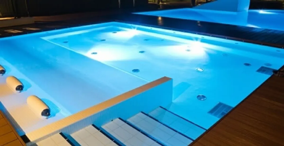 pool light installation and repair services providing modern illuminated pool lighting in Cincinnati, OH