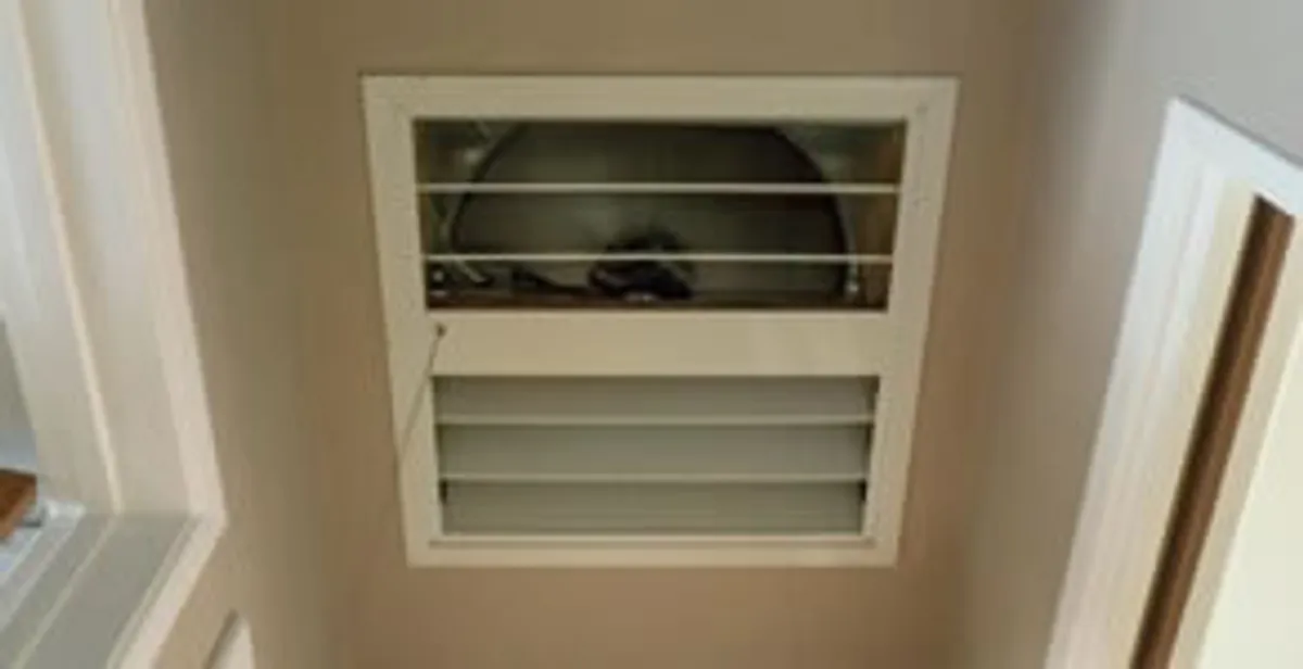 whole house fan installation services with ceiling-mounted ventilation system in Cincinnati, OH