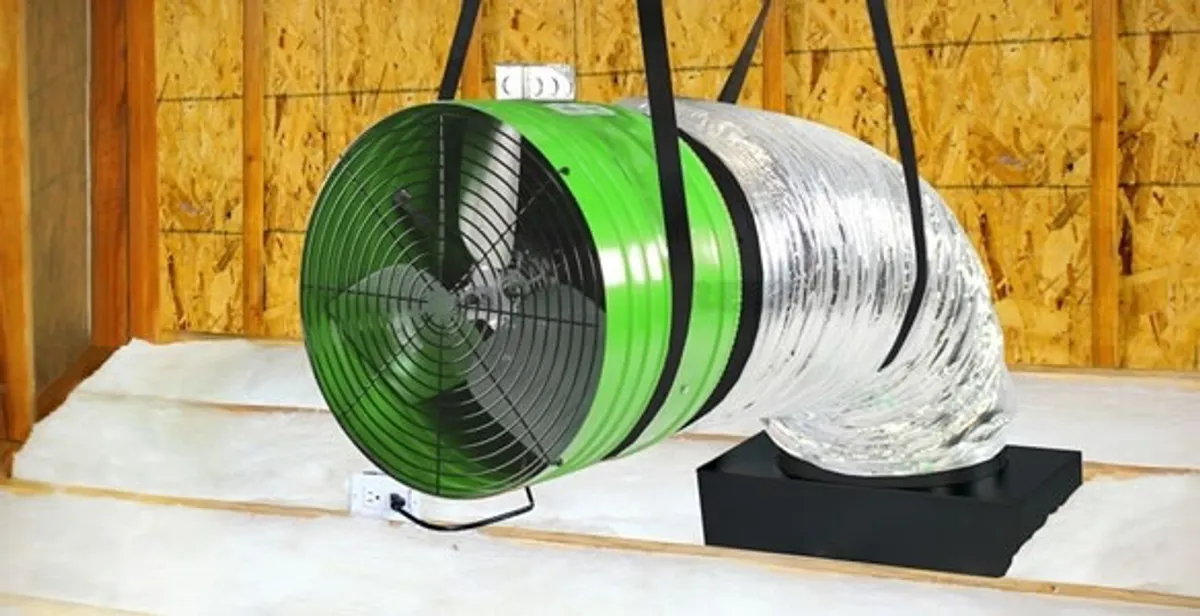 whole house fan installation services with professionally mounted ventilation fan system in Cincinnati, OH